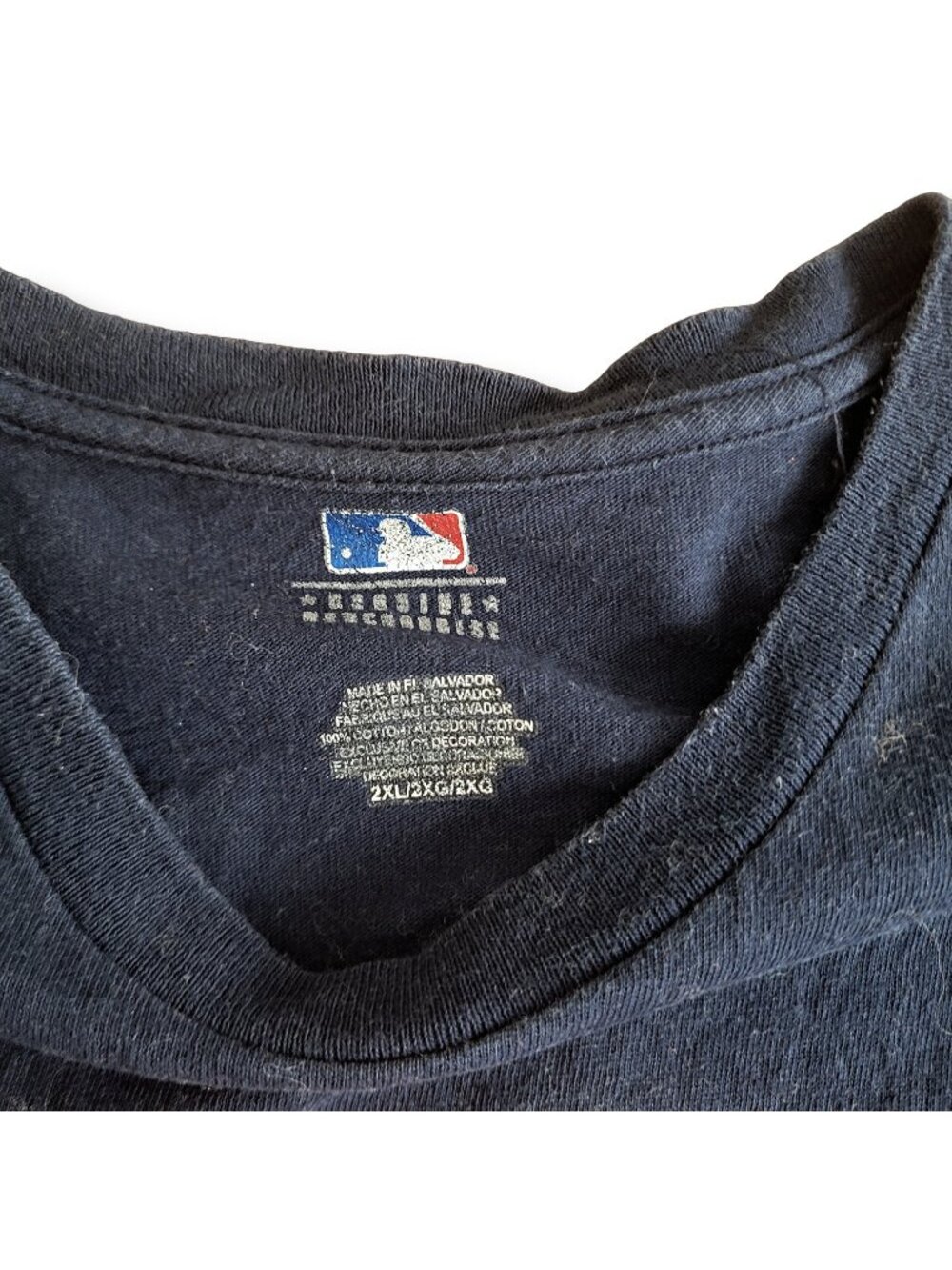 MLB Detroit Tigers Navy Orange Graphic Print Baseball T-Shirt (2XL) - Picture 3 of 3